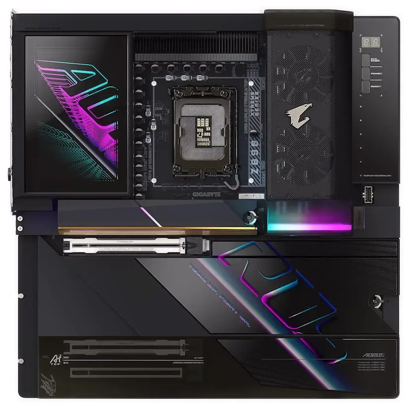 Montaje Placas Base GIGABYTE Z890 AORUS XTREME AI TOP Gaming PC Las Tablas Montaje Placa Base GIGABYTE Z890 AORUS XTREME AI TOP Gaming PC Las Tablas